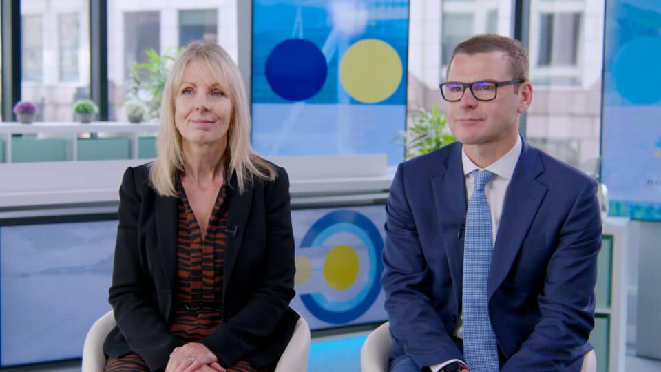An image of Jane Firth and Mark Lyon as featured on an Asset TV video